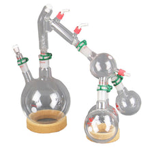 New 2000ml Lab Essential Oil Steam Distillation Glassware Kits Water Distiller Purifier w/Magnetic Stirring Heating Mantle
