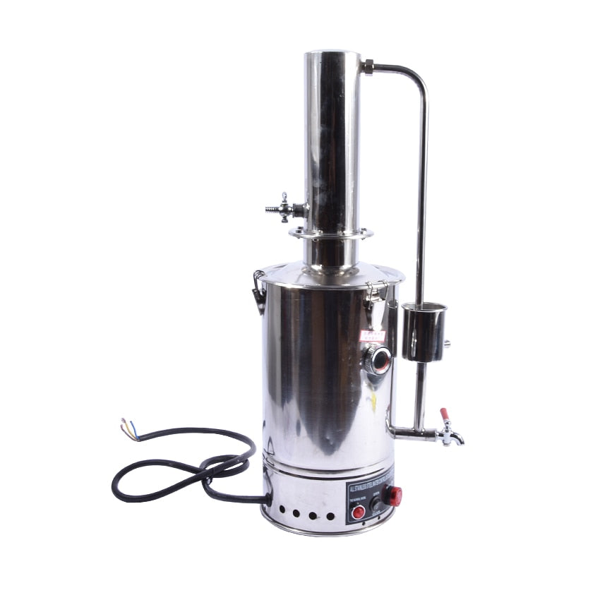 1pc YAZD-5 Electric 5L Water Distiller 304 Distilled Stainless Steel Water Equipment With Auto Shutoff System 220V